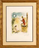 ' W 19' by Marc Chagall, Lithograph In Colors On Paper, 1980, Bethsabee Au Bain, offered Mar 2023