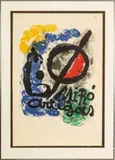 Exposition Miro Artigas, H 33' by Joan Miró, Lithograph In Colors On Rives Paper, 1963, Affiche Pour L, offered Mar 2023
