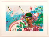 Peter Max, ' W 38', Acrylic On Paper