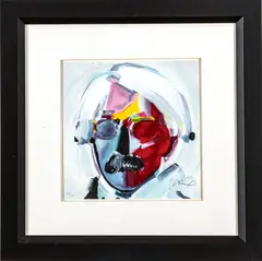 ' W 11' by Peter Max, Lithograph In Colors On Paper, 1988, Andy With A Moustache (Warhol), offered Mar 2023