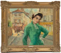 Carmen by Pál Fried, oil on canvas, offered Mar 2023