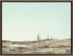 W. Louis Jones, ' W 24', Acrylic On Board Landscape With Dead Maples