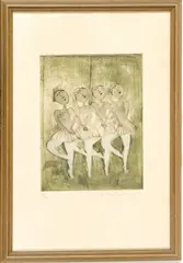 Graciela Rodo Boulanger, ' W 9.25', Etching In Colors On Wove Paper