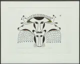 ' W 28.5' by Ningeeuga Oshuitoq, Stonecut On Paper, 1979, Family Of Wolves, offered Mar 2023