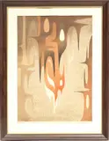 Tōshi Yoshida, ' W 14', Woodblock Print, 1959, "Down"