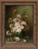 George Washington Seavey, ' W 19.5', Oil On Canvas, Floral Still Life