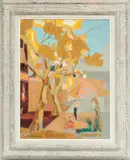 Georges Lambert, ' W 18', Oil On Canvas, Platanes A Allauch, Ocean Village