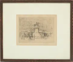 ' W 4.9' by William Walcot, Etching "Charing Cross London", offered Mar 2023
