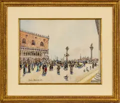 Edward Darley Boit, ' W 18', Watercolor C. 1911, Venice