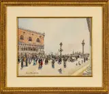 Edward Darley Boit, ' W 18', Watercolor C. 1911, Venice