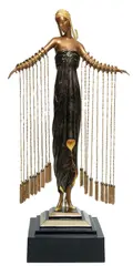 ' W 10'' Depth 6.5' by Erté, Bronze Sculpture, 1990, Zobeide, offered Feb 2023