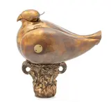' W 5.5'' L 8.5' by Miguel Ortiz Berrocal, Bronze And Brass Sculpture Paloma Jet, offered Feb 2023