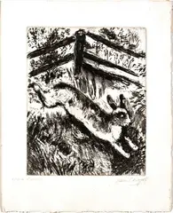 Untitled by Marc Chagall, 1927-30, Etching On Montval Laid Paper, offered Feb 2023