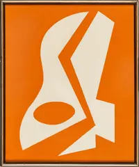 Albert Bitran, ' W 23.5', Oil On Canvas C. 1955-1960, Composition No. 11