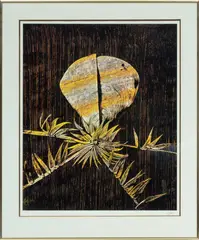 ' W 23' by Sidney Nolan, Screenprint In Colors On Wove Paper, C. 1972, Untitled, From Floral Images, offered Feb 2023