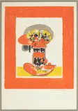 Graham Sutherland, ' W 16', Lithograph In Colors On Wove Paper, Untitled