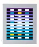 ' W 10.75' by Yaacov Agam, Silkscreen In Colors On Wove Paper, Pointed Rhythm 5, offered Feb 2023