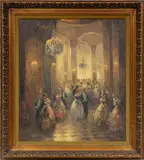 Richard Schlomer, ' W 28', Oil On Canvas, Ballroom