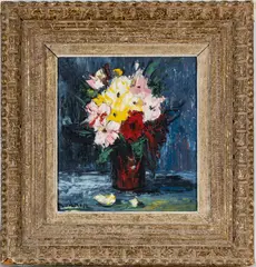 ' W 14' by Paul Bodmer, 1960, Oil On Canvas Floral Still Life C., offered Feb 2023