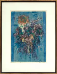' W 18.5' by Frank Cassara, Lithograph On Wove Paper, C. 1935, Genisis II, offered Feb 2023
