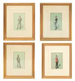 Richard Simkin, Untitled, Watercolor & Gouache 4 Pcs.