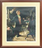 ' W 24' by Norman Rockwell, Lithograph In Colors On Wove Paper, "Top Hat And Tails", offered Feb 2023