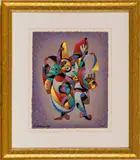 Anatole Krasnyansky, ' W 12', Serigraph In Colors On Wove Paper, Kloun Claun