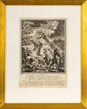 Michel Aubert, ' W 8.75', Engraving On Paper, The Annunciation To The Sheperds