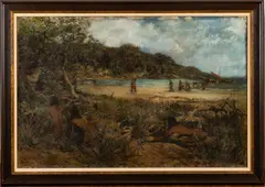 Otto Sinding, ' W 60', Oil On Canvas