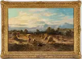Walter Heath Williams, ' W 36', Oil On Canvas "Haymakers"