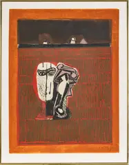 José Ortega, ' W 19.5', Embossed Aquatint In Colors, On Wove Paper