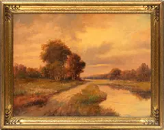 Boris Major, ' W 32', Oil On Canvas, Landscape