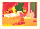 Paul Guiramand, ' W 25.25', Lithograph In Colors, On Arches Paper, Late 20th Century,, Le Salute De Cavalier
