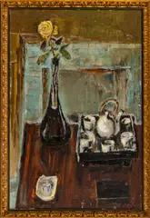 Artis Lane, ' W 24', Oil On Canvas, 1959, Still Life
