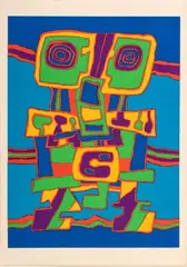 Jacques Soisson, ' W 22.75', Screenprint In Colors On Wove Paper, 1975, Songe Galere
