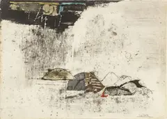 ' W 30' by Johnny Friedlaender, Etching With Aquatint On BFK Rives Paper, C. 1960s, Untitled, offered Jan 2023