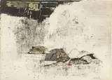 Johnny Friedlaender, ' W 30', Etching With Aquatint On BFK Rives Paper, C. 1960s, Untitled