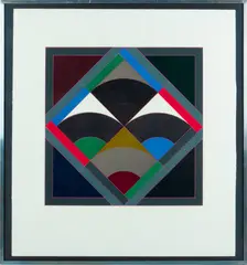 ' W 15.75' by Gordon House, Screenprint In Colors On Wove Paper, 1965, Series 40cm D, offered Jan 2023