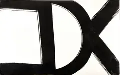 Al Held, ' W 35', Brush And India Ink On Smooth Cream Wove Paper, 1965, Untitled
