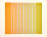 Richard Anuszkiewicz, ' W 14.25', Screenprint In Colors, On Wove Paper, C. 1972, Sun Keyed