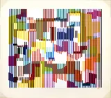 ' W 27.25' by Yaacov Agam, Silkscreen In Colors, On Wove Paper, C. 1980, Untitled, offered Dec 2022