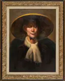 William Sharer, ' W 18', Oil On Canvas, C. 1982, Portrait Of A Lady