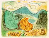 André Masson, ' W 24', Lithograph In Colors, On Wove Paper