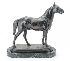 Untitled by Isidore Bonheur, Bronze Sculpture, C. 1890-1900, Demi-Sang Debout, offered Dec 2022