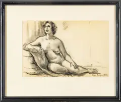 Untitled by Edgar Yaeger, 1979, CHARCOAL ON PAPER, offered Dec 2022