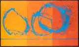 Cleve Gray, ' W 85', Acrylic On Canvas, C. 2001, Homage To Sengia