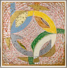 ' W 38' by Frank Stella, Offset Lithograph, Screenprint In Colors On Arches Cover Paper C. 1980, Polar Coordinates II, offered Nov 2022