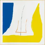 Helen Frankenthaler, ' W 36', Color Screenprint On Core-filled, Baked Aluminum Panel C. 1968, Sun Corner