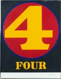 Robert Indiana, ' W 19.5', Screenprint In Colors On Wove Paper, C. 1968, Four (from Numbers)