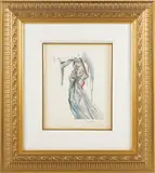 ' W 7.25' by Salvador Dalí, Wood Engraving In Colors On Wove Paper, The Angel Of The Sun (Paradise 10), offered Nov 2022